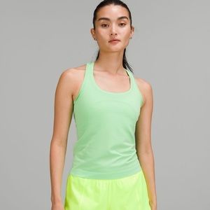 Discontinued Lululemon scream green race length swiftly tech tank top